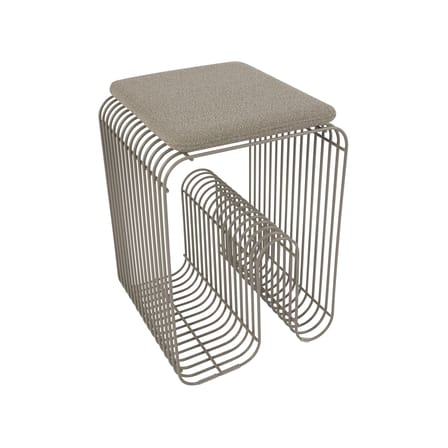  Accessory textile beige / Cushion for Curva Stool - 27.5 x 32 cm - AYTM