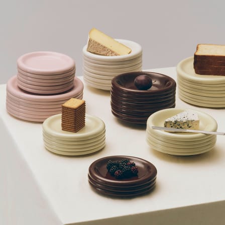 Set de 2 assiettes à dessert Barro céramique / Ø 18 cm - Hay