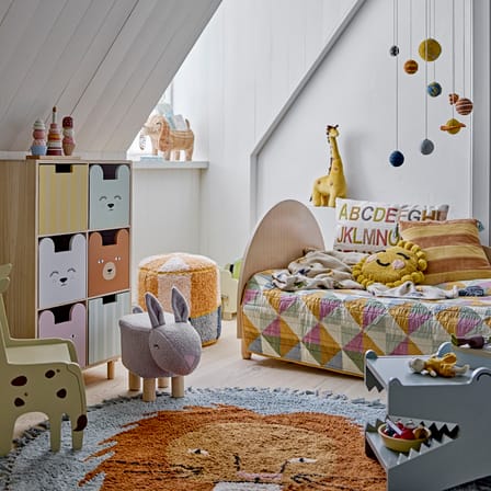 Banc enfant Arnie bois vert / L 100 cm - Bloomingville