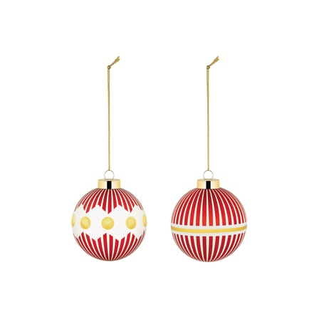 Set de 2 boules de Noël Delight n°1 verre /  Ø 6 cm - Alessi
