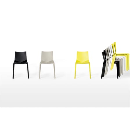 Chaise empilable Plana plastique blanc - Kristalia