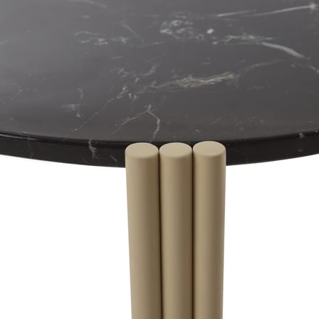 Couchtisch Tribus marmor schwarz / Ø 80 x H 45 cm - Marmor - AYTM