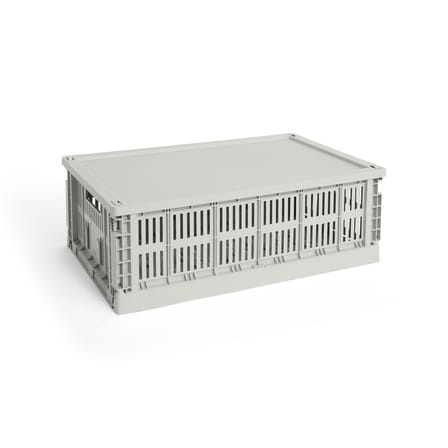 Couvercle  plastique gris / Pour panier Colour Crate Large 35,5 x 54,5 cm - Hay