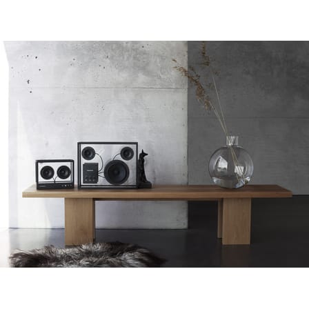 Enceinte Small verre blanc / L 26 x H 20 cm - Verre trempé - Transparent Speaker