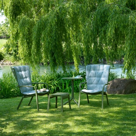 Fauteuil empilable Folio vert / Dossier multiposition - NARDI