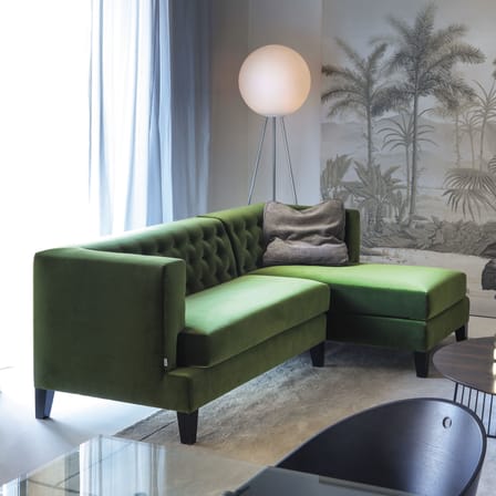 Lampada a stelo Prima Signora vetro bianco - Fontana Arte