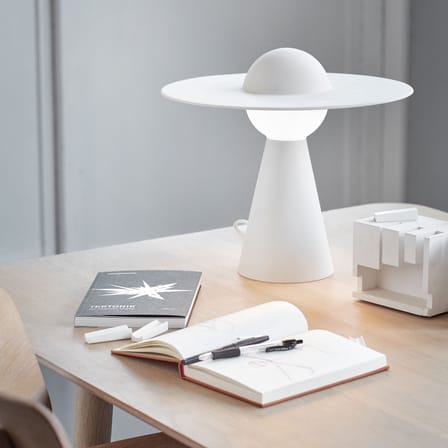 Lampada da tavolo Ceramic ceramica bianco / Regolabile - MOEBE