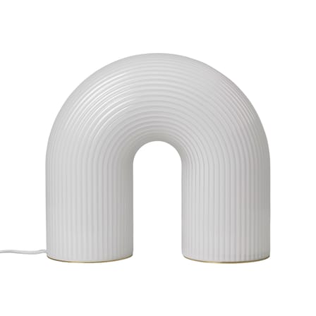 Lampe à poser Vuelta LED verre blanc / L 40 x H 36 cm - Ferm Living