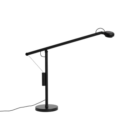 Lampe de bureau Fifty-Fifty LED métal noir / Orientable - Hay
