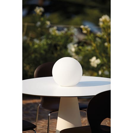 Lampe extérieur sans fil rechargeable Globo Outdoor LED plastique blanc plastique blanc / Ø25 cm - Slide