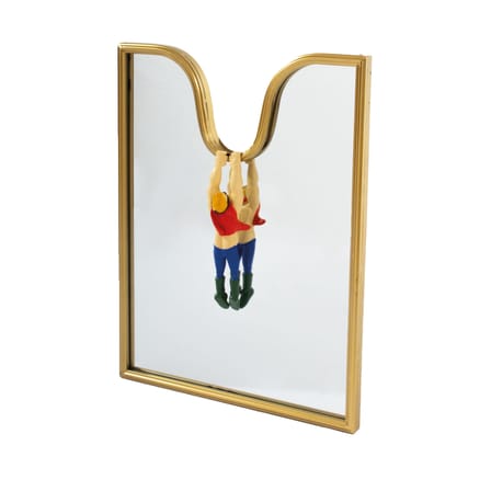 Miroir mural Circus métal or / L 35 x H 45 cm - Seletti