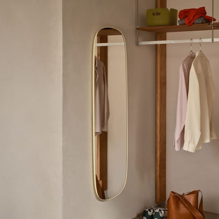 Miroir mural Framed XL métal gris / 150 x 50 cm - Muuto