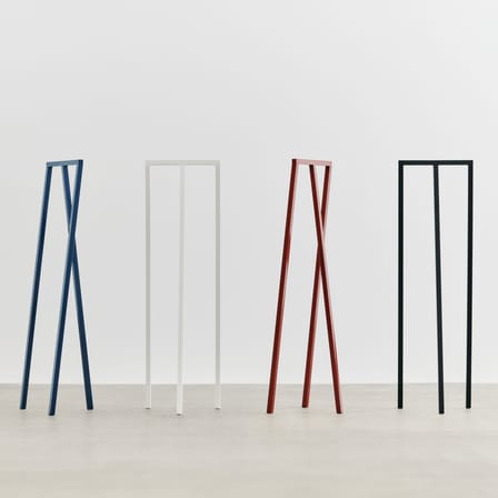Portant Loop Stand Hall métal rouge / L 45 x P 39 x H 150 cm - Hay