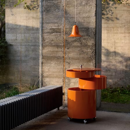 Suspension Pantop métal orange / Ø 23 cm - Verner Panton (1980) - Verpan
