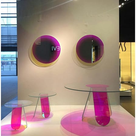 Table basse Shimmer verre multicolore / Ø 65 x H 50 cm - Patricia Urquiola, 2014 - Glas Italia