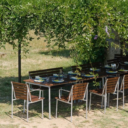 Table rectangulaire Traverse bois marron / 190 x 83 cm - Hay