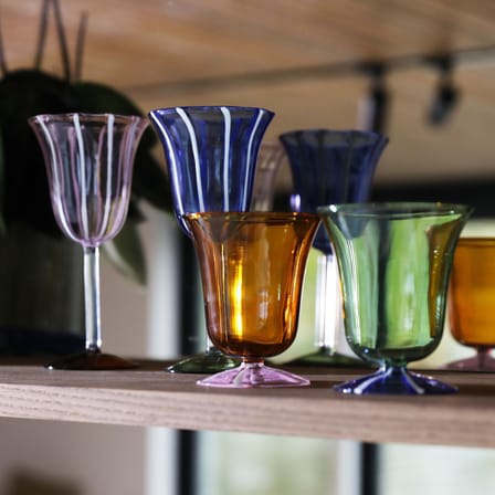 Verre à vin Eve verre rose / Set de 2 - 18 cl - & klevering