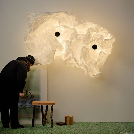 Applique Maap 2 / 240 x 155 cm - Mur lumineux modelable en Tyvek - Flos