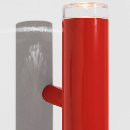 Applique salle de bains Pyl métal rouge / L 75 cm - Petite Friture
