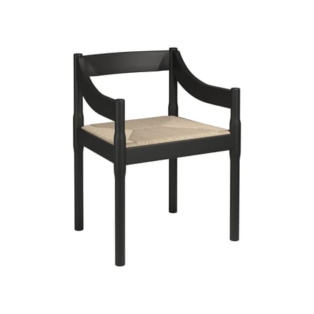 Carimate Armchair wood black / Vico Magistretti, 1959 - Fritz Hansen