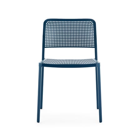 Chaise empilable Audrey plastique bleu - Kartell