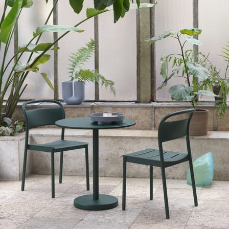 Chaise empilable Linear métal vert - Muuto