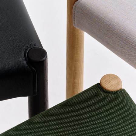 Chaise rembourrée Pack 11 / Dossier contreplaqué - Hay
