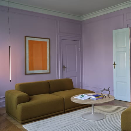 Divano destro Connect Soft tessuto grigio / Configurazione 1 / L 207 cm - Muuto