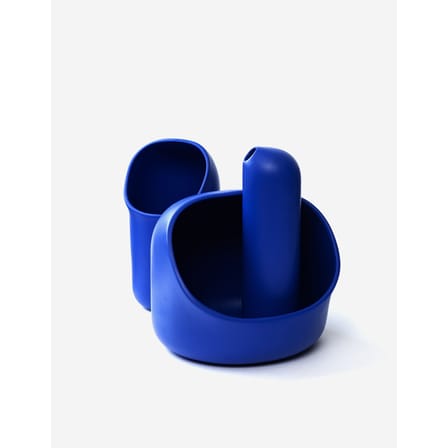 Corbeille Ô céramique bleu - Moustache