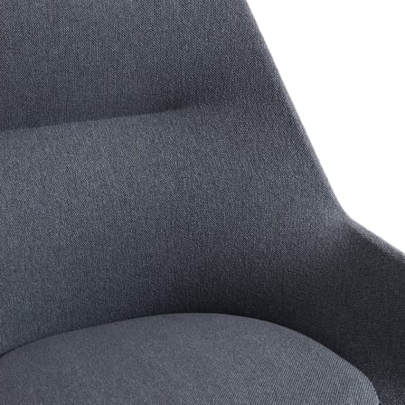 Fauteuil lounge O2 tissu gris - Hay
