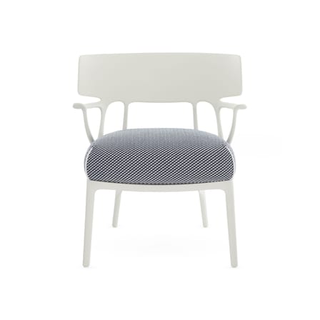 Fauteuil rembourré A.I. Lounge OUTDOOR tissu bleu - Kartell