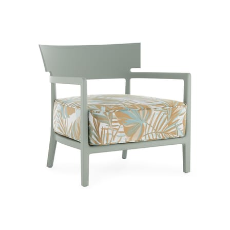 Fauteuil rembourré Cara OUTDOOR x Liberty - Kartell