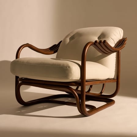 Fauteuil rembourré Tria / Réédition 1973 - Gubi