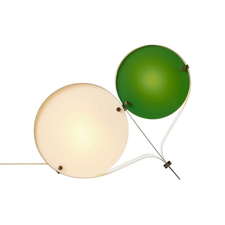 Lampe de table Coppia métal vert / L 54 cm - Gubi