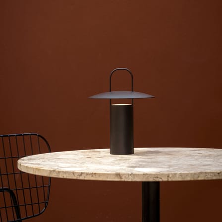 Lampe extérieur sans fil rechargeable Ray métal noir / Ø 21 x H 23,5 cm - Audo Copenhagen