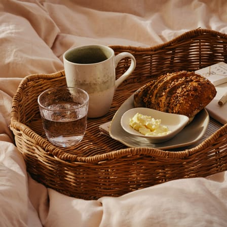 Panier Lola rotin / Plateau - 50 x 35 cm - BROSTE COPENHAGEN