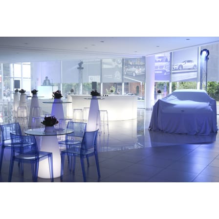 Break Bar Luminous bar plastic material white / L 175 cm - Slide