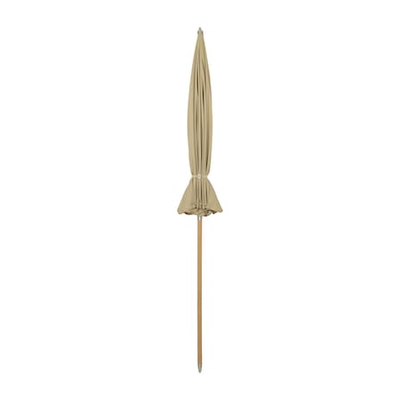 Ombrellone Lull tessuto beige / Ø 200 cm - Tessuto & legno - Ferm Living
