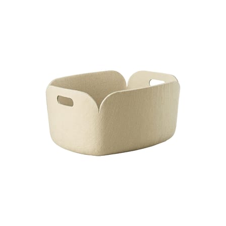 Panier Restore tissu beige /  35 x 48 cm - Feutre 100% recyclé - Muuto