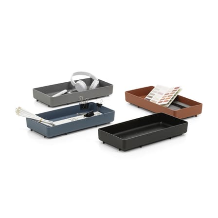 Plateau Chap Tray RE plastique noir / 41,5 x 20 cm - Polyamide recyclé - Vitra