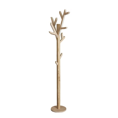 Portemanteau sur pied Ambroise bois naturel / H 158 cm - Chêne - Hartô