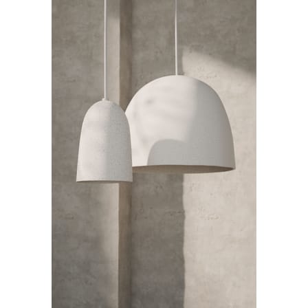 Suspension Speckle céramique blanc Large / Grès Ø 30 x H 24 cm - Ferm Living