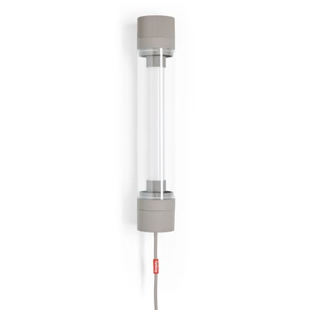 Suspension Tjoep Small plastique gris / Applique LED - L 50 cm - Orientable - Fatboy