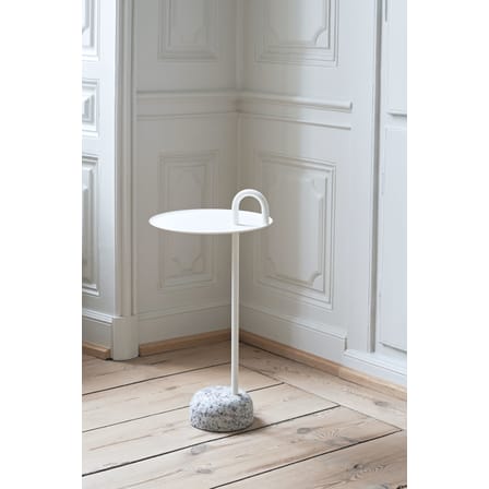 Table d'appoint Bowler métal pierre vert / granit - Hay
