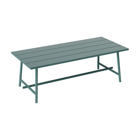 Table rectangulaire Fred's métal vert / 220 x 100 cm - 6 à 8 personnes - Fatboy