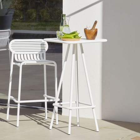 Tabouret de bar Week-end métal orange / Aluminium - H 80 cm - Petite Friture