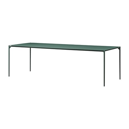 Tavolo rettangolare Novo metallo verde / 240 x 90 cm - Metallo - AYTM