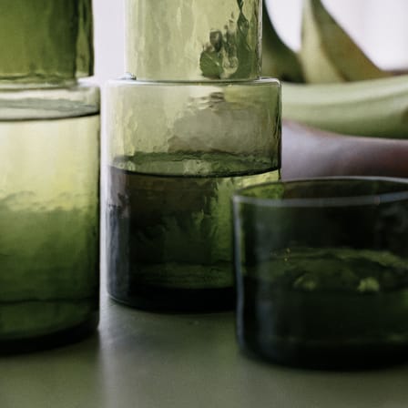 Verre Tube vert / 25 cl - HK LIVING