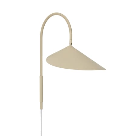 Applique avec prise Arum Swivel métal beige / H 47 cm - Orientable - Ferm Living