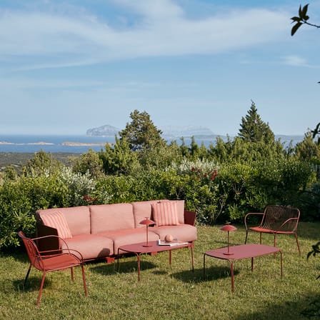 Canapé de jardin 2 places Pop Outdoor Monoblock / L 167 cm - Kartell